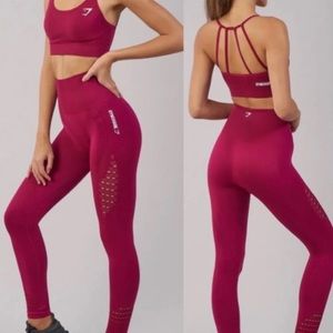 Gymshark crop energy leggings and sports bra